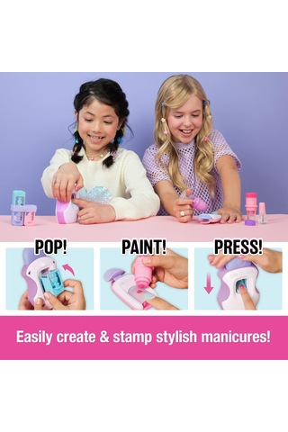 Cool Maker, Go Glam Studio Tırnak Seti, 4 Tasarımla 200 Tırnak Stili, 2 Cila Aplikatörü Ve Tırnak Maskesi, +7