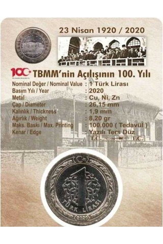 Meclis Hatıra Para Çil Özel Kapama Içinde Çil