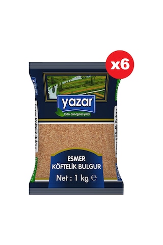 Yazar Esmer Köftelik Bulgur 6 x 1 KG