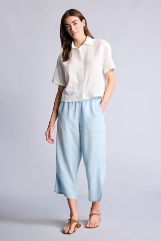 Defacto Pull On Culotte Yüksek Bel Tencel Yıkamalı Açık İndigo Pantolon D8240ax26hsnm85 İndigo-nm85