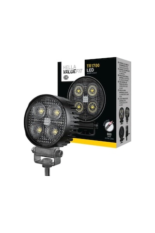 Hella Led-çalışma Farı Tr1700-24/12v - 1700lm - Vidalanmış/montaj - Hareketli Montaj Barı - Yakın Alan Aydınlat