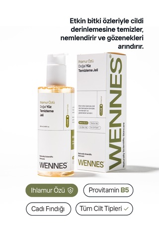 Doğal Yüz Temizleme Jeli Doğal Tonik Avantajlı Set