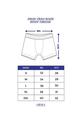 Hadpols Delux Serisi Erkek Füme Büyük Beden Boxer 5'li Paket Konfor Pamuklu İç Çamaşır