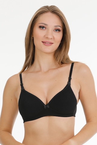 Parlingerie Modal Kaplı Emzirme Sütyeni Siyah