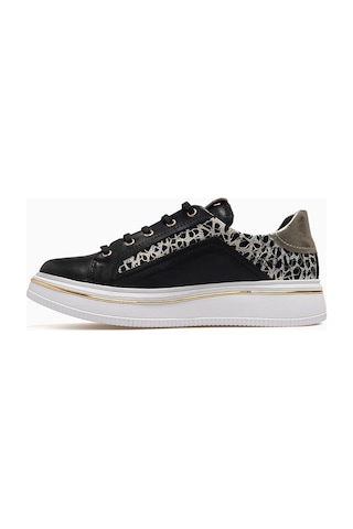 Mammamia Kadın Deri Günlük Sneaker Ayakkabı 26y D26ya-3885 Siyah Siyah