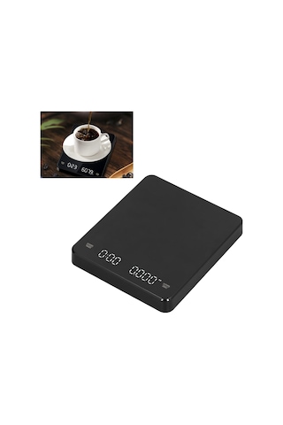 Hangfox Usb Şarjlı 3kg Kahve Terazi, 0.1g Hassasiyet, Zamanlayıcı Ve Isı Dayanıklı, G/oz/ml Birim Dönüştürücü, Ev Ve Mutfak Kullanıma Uygun Diğer