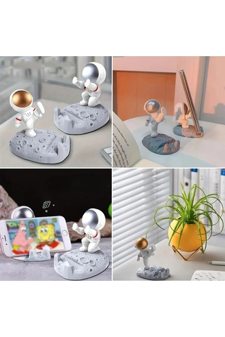 Mini Astronot Model Telefon Ve Tablet Tutucu Standı 5047