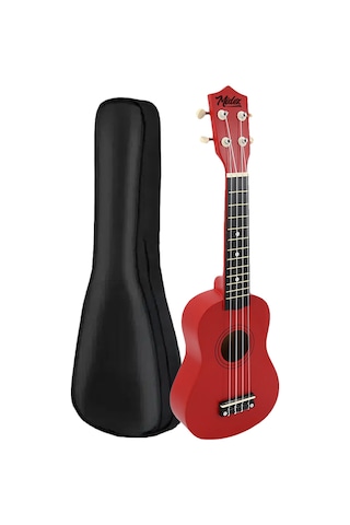 Midex UKX-901RD Kırmızı Soprano Ukulele (Askı Çanta Metod Pena)