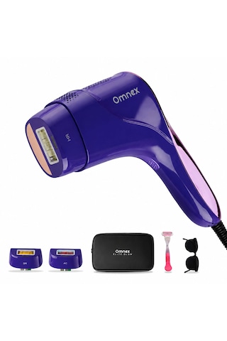 Omnex Eliteglow Ipl Lazer Epilasyon Cihazı Buz Başlıklı 999.999 Atım Akıllı Cilt Sensörlü 10 Kademe Enerji