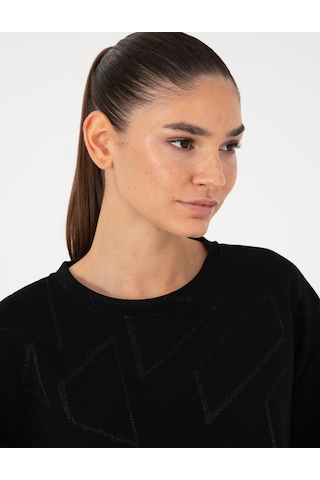 Pierre Cardin Kadın Siyah Sweatshirt 50291038-vr046 Siyah