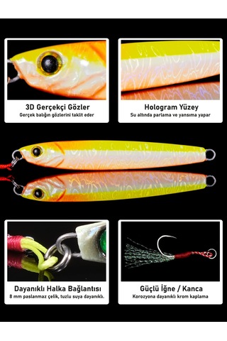 Jig, Zoka, Suni Yem, Glow Uv Metal Jig, 40gr 9cm Tide 40