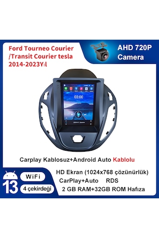 Ford Tourneo Courier/transit Courier Tesla 2014-2023yıl Carplay