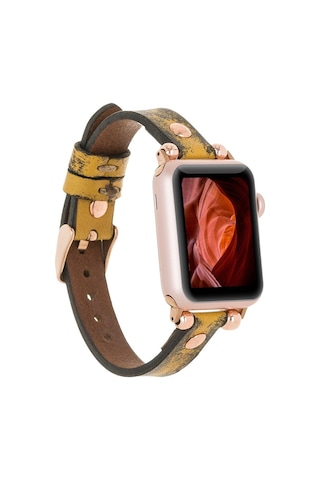 Apple Uyumlu Watch Deri Kordon 38-40-41mm Rt V24sef