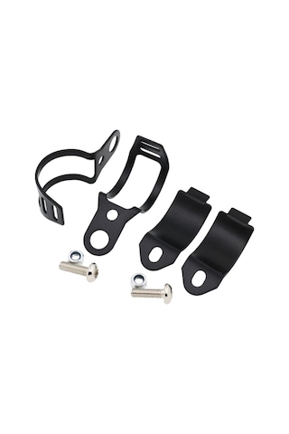 Suntek Motosiklet Dönüş Sinyalleri Çatal Kelepçeleri Montaj Lambası Tutucu Lamba Braketi  Siyah