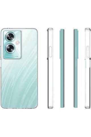 Zore Realme Note 60 Kılıf Süper Silikon Kapak - Şeffaf Şeffaf