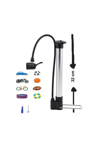 Araba Motor Bisiklet Top Havuz İçin Lastik Hava Şişirme Pompası