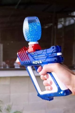 Gel Blaster Nova Double Blast 2 Li Jel Oyuncu Seti, Kırmızı-mavi Nerf, Oyuncak Tabanca