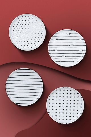 Kütahya Porselen Pretty  Tabak 4 Parça 15 CM