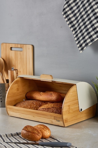 Benito Bambu Ekmek Dolabı Krem