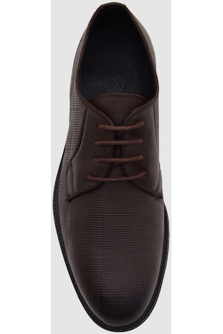 Ds Damat Kahverengi Desenli Klasik Deri Ayakkabi 1hf099551081m