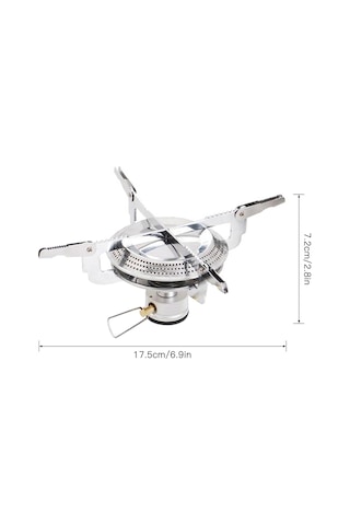 Tenfowee Taşınabilir Çadır Ocağı, 4 Katlanabilir Destek, Eşofman Çantası İle, Hafif Ve Dayanıklı, Çelik/alüminyum, Açık Otopark Aktivitelere Uygun Gümüş