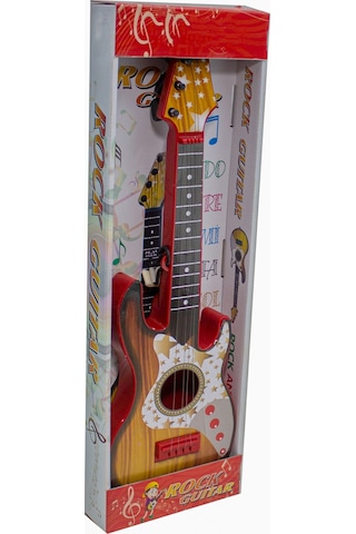 Rock Gitar Metal Telli 45 Cm Kırmızı