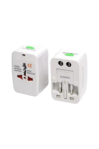 Evrensel Seyahat Güç Adaptörü All-in-one Abd İngiltere Ab Au Uyumlu Led Işıklı