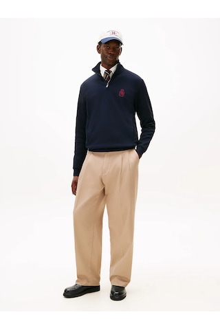 Tommy Hilfiger Mw0mw42855 Crest Giftin İntechno Erkek Sweatshirt Lacivert