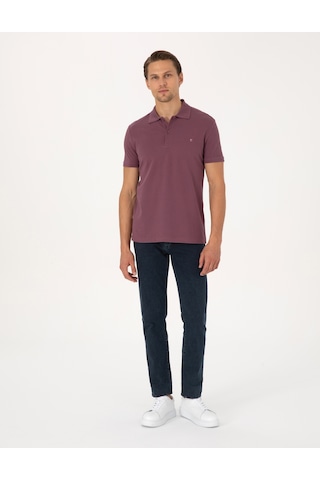 Pierre Cardin Erkek Mor Tişört Basic 50325323-vr038 Mor