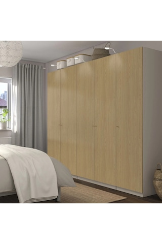 Ikea Çok Renkli Modern Kapaklı Gardırop 250x60x201 Cm