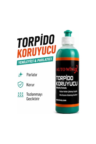 Auto Wiwax Torpido Koruyucu 500 Ml Plastik Vinil Kauçuk Torpido Parlatıcı Yenileyici