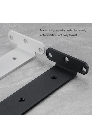 Sones 5mm Kalınlığında Üçgen Braket Kitaplık Bölme Plakası, Stil: 300mm Beyaz