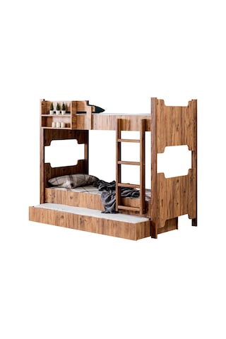 Mdf Profil Ranza , Avrasya Ayrılabilir Ranza , Yavrulu Ranza Ceviz 90 X 200 CM