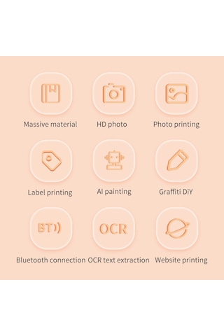 X7 Solunum Işığı Mini Taşınabilir Yazıcı Kablosuz Termal Fotoğraf Cep Yazıcısı, Standart Sürüm - Mavi
