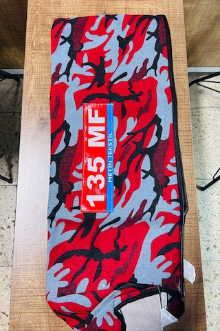 Massey Ferguson 135 Kırmızı Desen Asgari Branda Düz Kırmızı Koltuk Kılıfı Takım