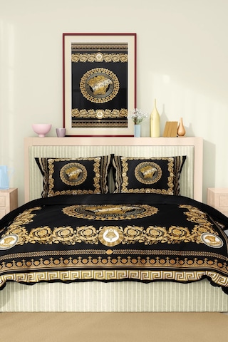 Marka Nevresim Takımı Çift Kişilik Pamuklu Saten Kumaş 6 Parça 3d Dijital Baskı Duvet Cover Set Model No:108 Renkli