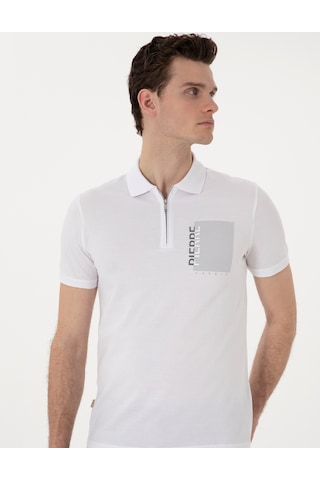 Pierre Cardin Erkek Beyaz Tişört 50307929-vr013 Beyaz