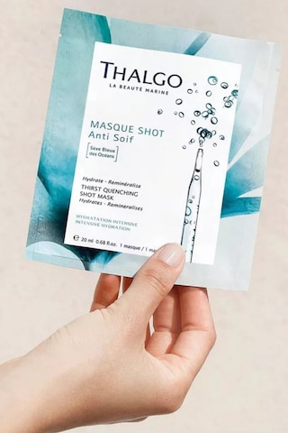 Thalgo Thirst Quenching Shot Mask, Yoğun Nemlendirici Ve Dolgunlaştırıcı Marine Yüz Maskesi