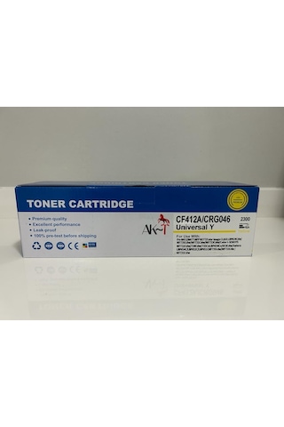 Ak Hp Cf412a/crg046 Sarı Uyumlu Toner 2300 Sayfa