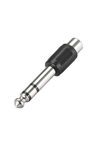 6.35mm 1/4" Stereo Fiş Erkek - RCA Dişi Ses Jakı Dönüştürücü Adap