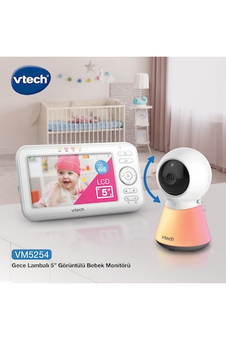 Vtech Uyarlanabilir Gece Lambalı 5 Görüntülü Bebek Monitörü - Vm5254