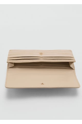 Timsah Derisi Görünümlü Bozuk Para Cüzdanı Bej