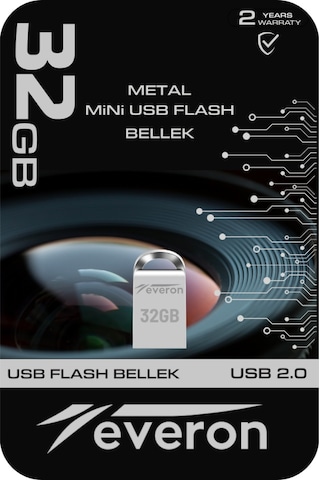 Everon 32gb Metal Usb Mini Flash Bellek