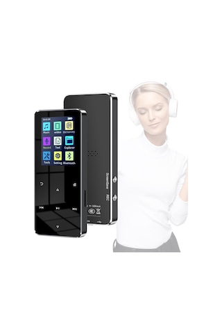 8gb Dahili Hafızalı Mp3-mp4 Çalar Hd Ses Bluetooth 5.0 Müzik Çalar Hafıza Kartı Girişli Fm Radyolu