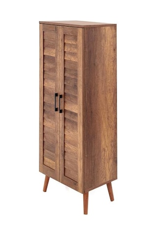 Just Home Panjur Görünümlü Çok Amaçlı Dolap - Barok Ceviz Barok Ceviz