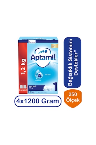 Aptamil 1 Bebek Devam Sütü 1200 G 4 Adet