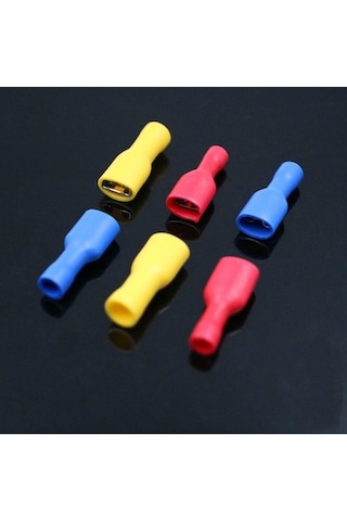 Maasco Kablo Ucu Tam Izoleli Dişi 6,3Mm Soket Fiş 0.5-1-1.5-2.5-4