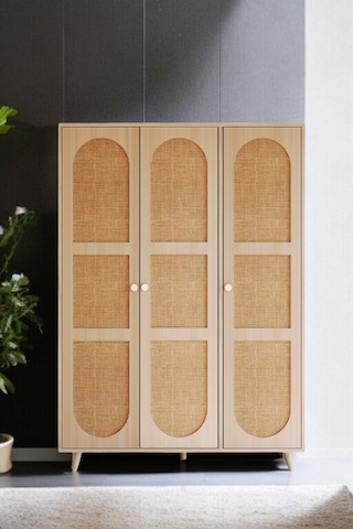 Floradesign Bali Bohem Jüt 3 Kapaklı Gardırop