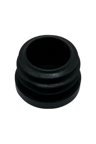 Yuvarlak Demir Profil İç Tapa Geçme Plastik Ayak Geçme Koruma Plastiği 28mm 8 Adet Siyah Siyah