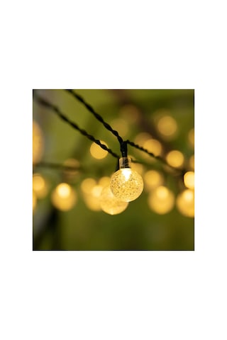 Solar Led Işık Boncuk Led Güneş Enerjili Bahçe Aydınlatma 8 Animasyonlu Günışığı Solar Güneş Enerjili Balkon Ağaç Teras Aydınlatma Dekor Sarı Işık Zinciri Dış Mekan Dekor Süs Lambası